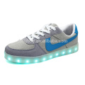 Youth fashion USB Charging casual rubber led light sole sneaker shoes